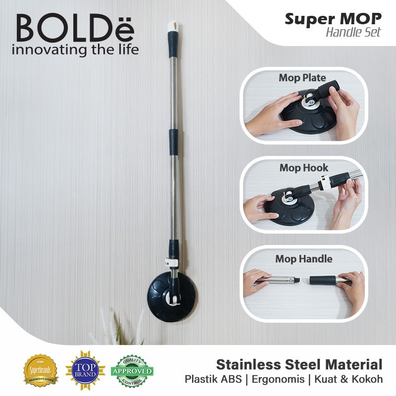 BOLDe Gagang / Tongkat / Handle Set Super Mop