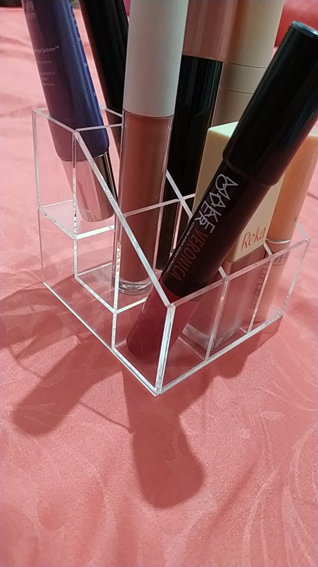 Tempat Lipstik Akrilik Isi 9 Kotak, Acrylic Display Lipstik