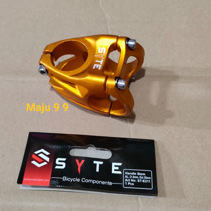 Stem Sepeda Oversize 28.6mm / 31.8mm Syte Handle Stem MTB Alloy - Gold TERLARIS