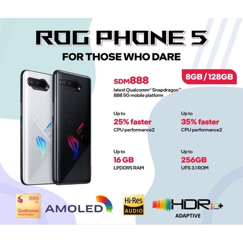 HP Asus ROG Phone 5 RAM 12/256 GARANSI RESMI- Black- Gadgetin.id1