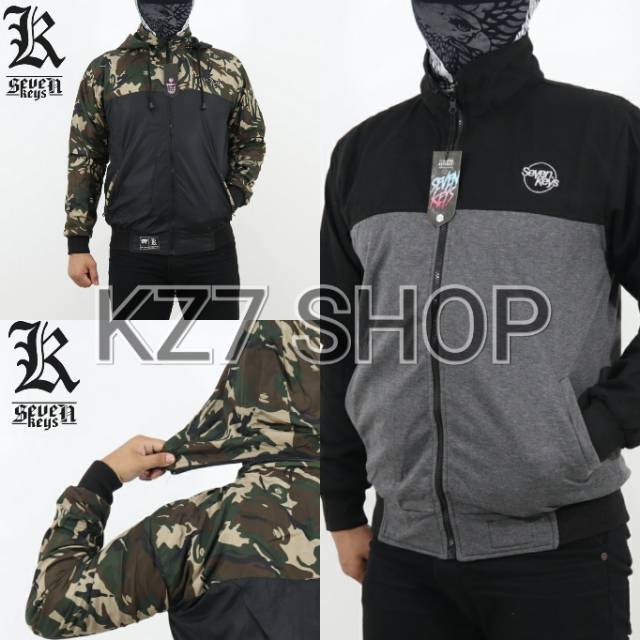 Jaket bolak balik pria seven keys original
