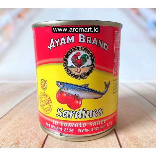 

Sarden Ayam Brand kaleng (Harga belum termasuk bubble-wrap ya!) - 230 gr