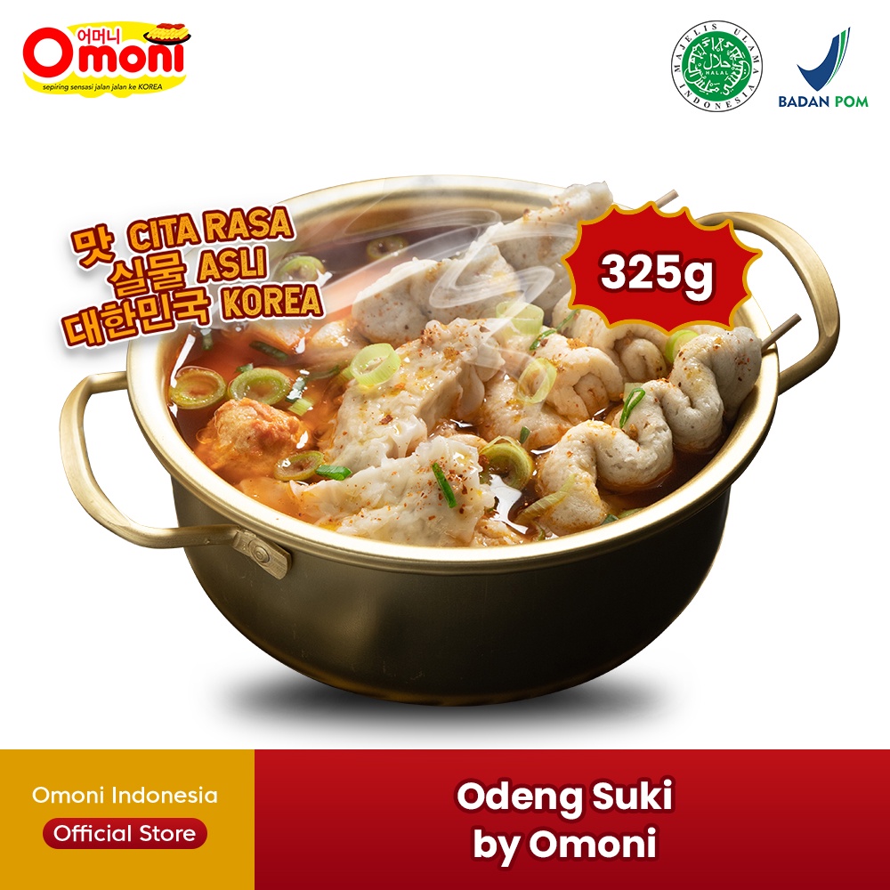 

Odeng Suki Omoni 325g Gilingan Daging Ikan yang Empuk dan Yummy