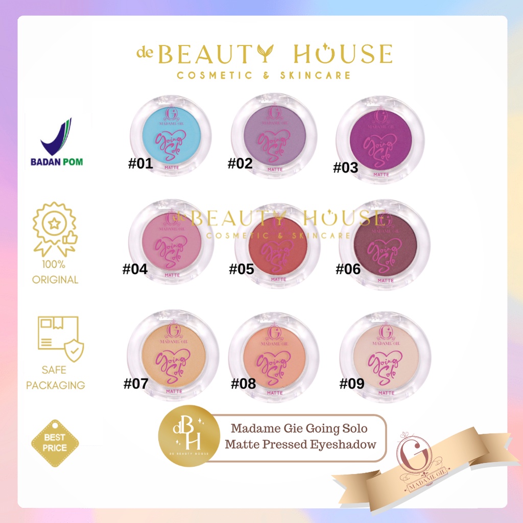 MADAME GIE Going Solo Matte Pressed Eyeshadow