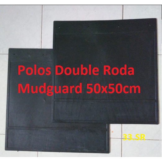 Karpet Lumpur Roda Truk Canter Rino Druto Isuzu nkr71 hitam Polos dan hitam Hati hati  Universal 50 x 50 cm Mudguard VVC cocok untuk Truk double roda dobel roda harga satu pasang 2pcs