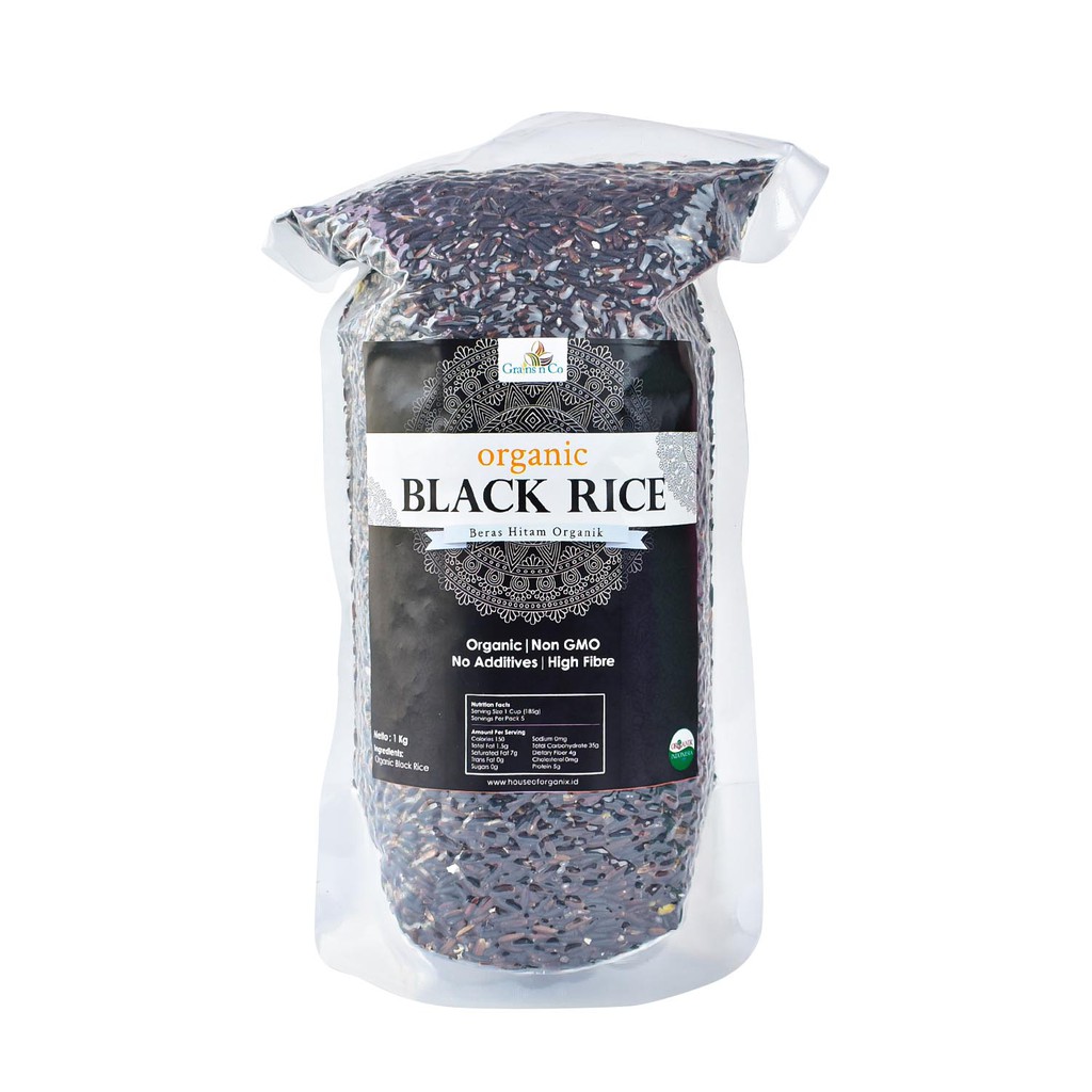 Grains N Co Organic Black Rice ( Beras Hitam Organik ) 1 Kg