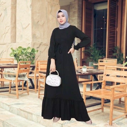 GAMIS model terbaru kekinian 2022/Baju Gamis Lilac by ARSYILA fashion Gamis Lebaran