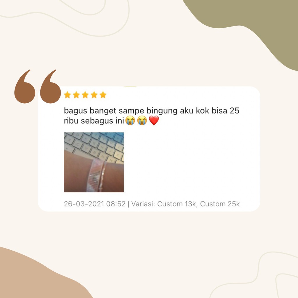 Custom Kalung Gelang Manik Beads Etnik Persahabatan Korea Strap Mask