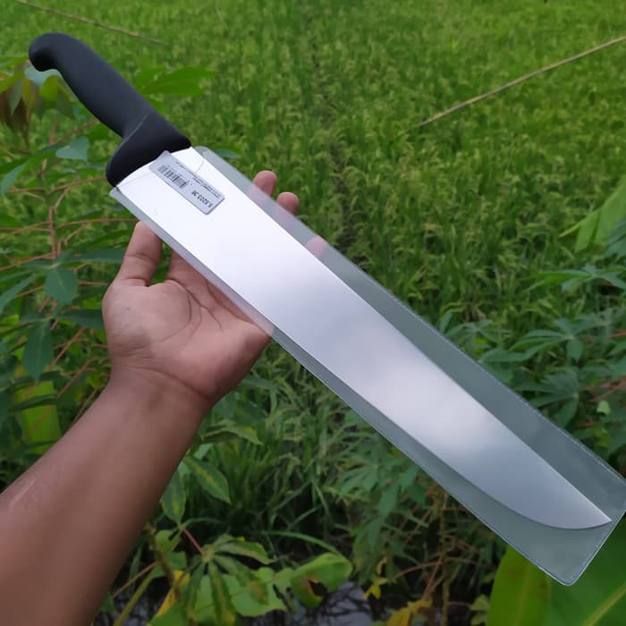 VICTORINOX Pisau Sembelih Lurus 36 cm Victorinox Butcher Knife Straight 5.5203.36 Black Fibrox Handl