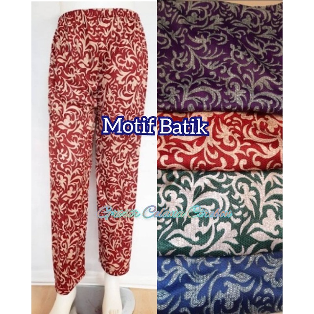 Celamis Motif panjang Jumbo/celana harian/celana santai/celana tidur