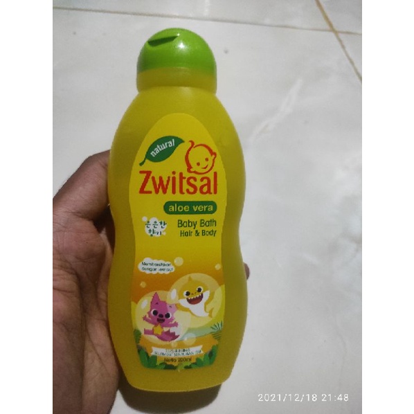 Zwitsal Aloe vera Baby Bath Hair and Body 200ml