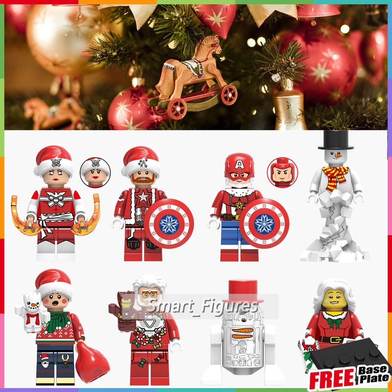 Sw424 Mainan Action Figure Iron Man Minifigures Phoenix Steve Rogers Snowman SW424 Untuk Hadiah Natal X0275