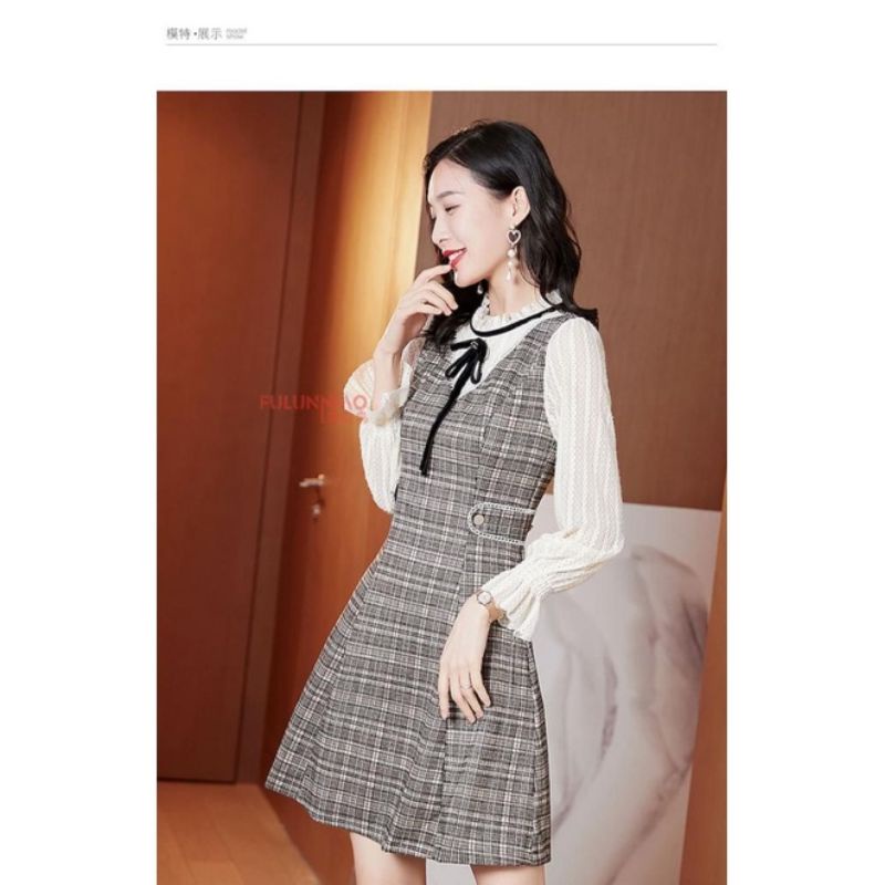 Casual Midi Dress long Tunik korean style Premium Import