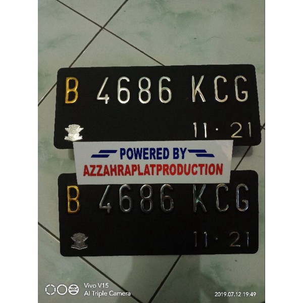 plat motor double plat variasi