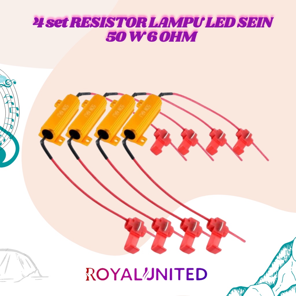 Resistor Load Sen Mobil Anti Kedip Cepat 50W 6RJ