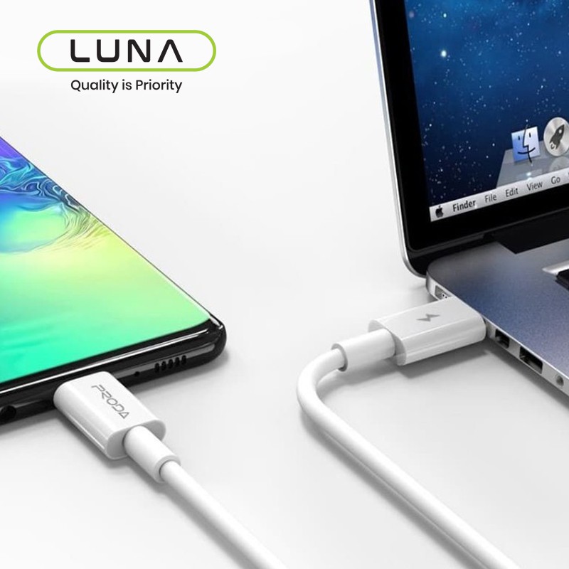 Luna Kabel Data Type C to C USB Cable PD B26A Super Fast Charging 5A 1M For Samsung Power Delivery