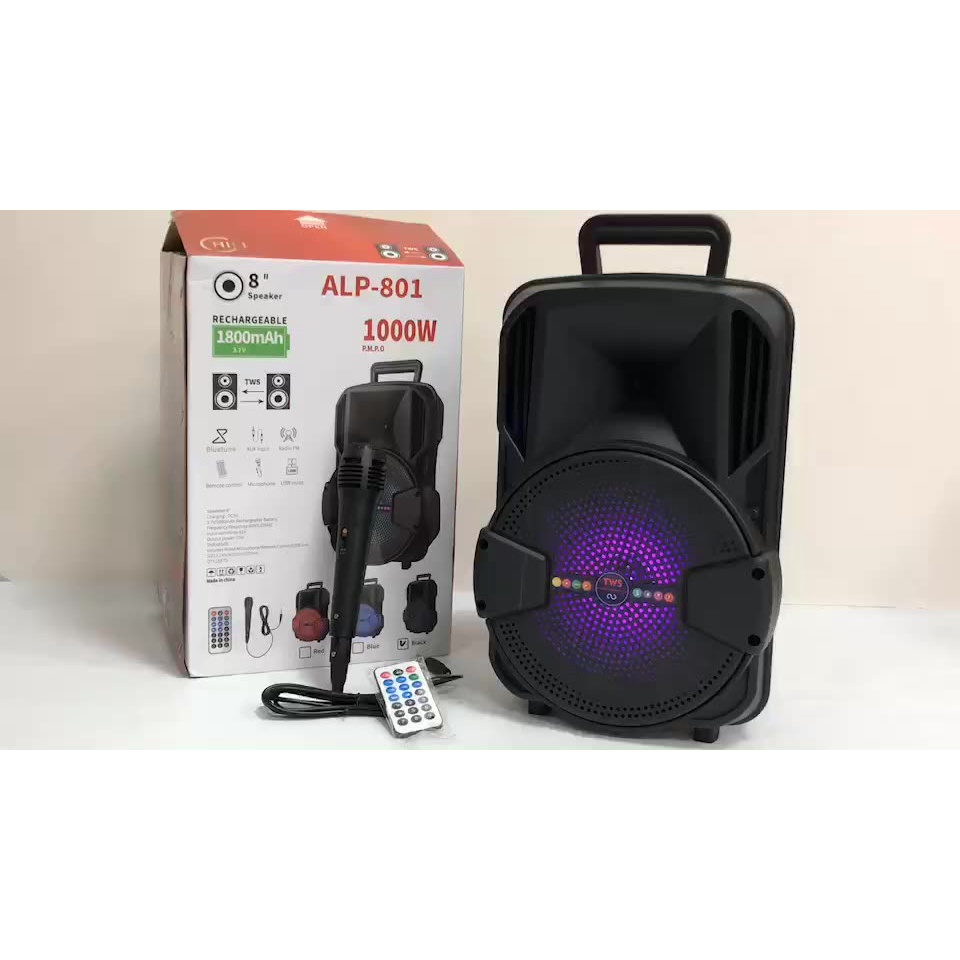 Termurah SPEAKER BLUETOOTH TWS + MIC 8 INCHI PORTABLE SPEAKER