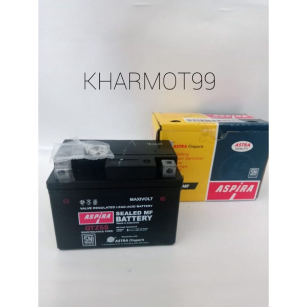 Aki kering beat karbu merk Aspira