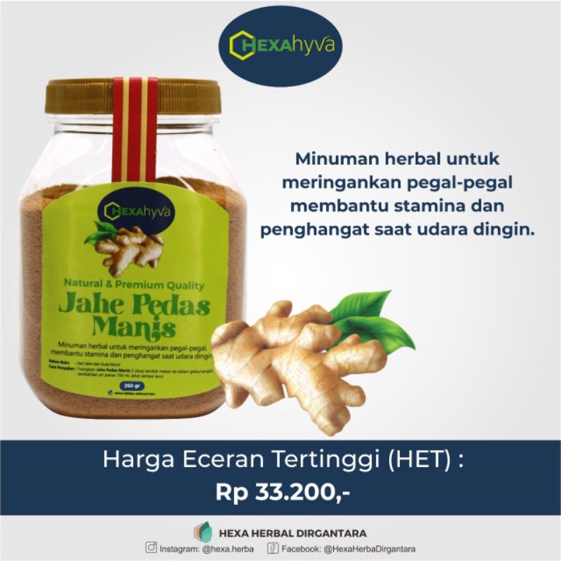 

Jahe Pedas Manis 250gr natural & Premium Quality