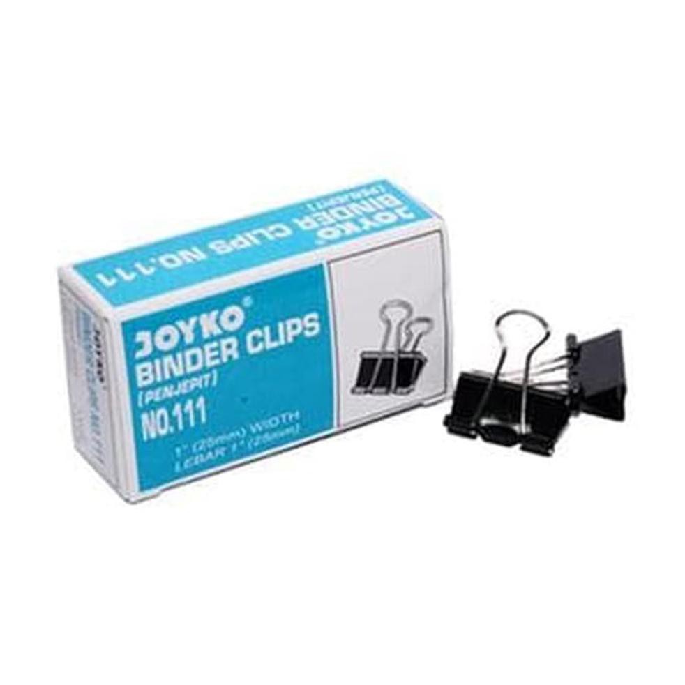 

TERMURAH JOYKO BINDER CLIP NO 111 25MM 1 INCH PENJEPIT KERTAS KLIP KERTAS KENKO