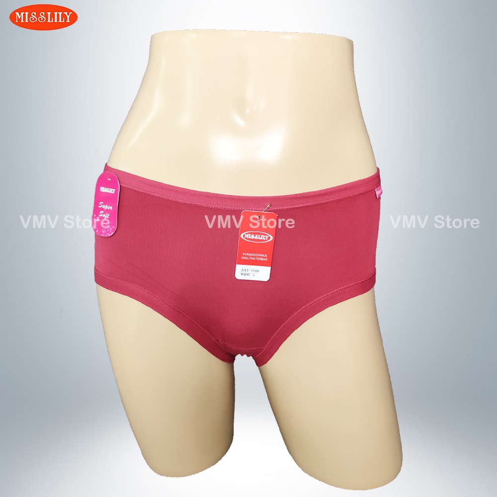 Celana Dalam Wanita Misslily 1888 Supersoft CD Polos Perempuan M L XL XXL XXXL Extra Lembut Nyaman C