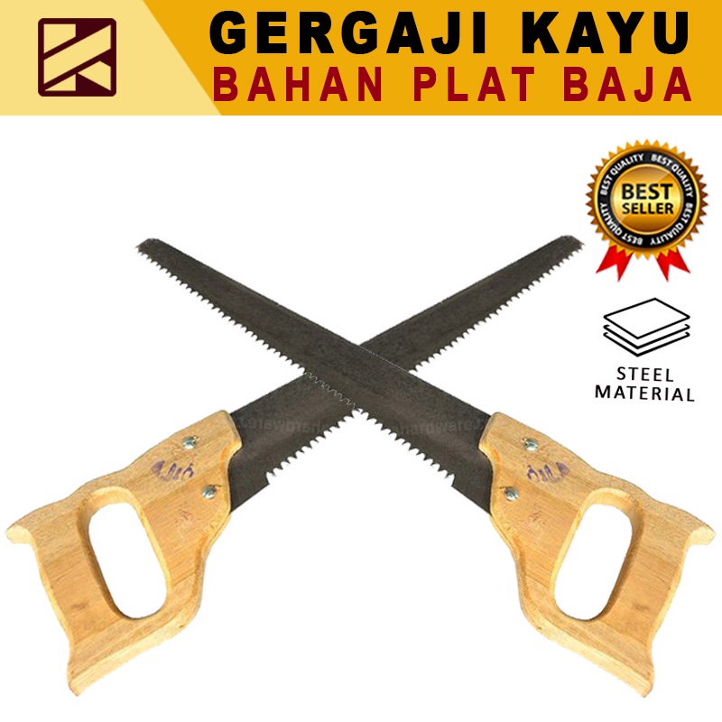 Gergaji Kayu Bambu Manual Super Tajam / Graji Hand Saw Asli Bahan Baja Multifungsi