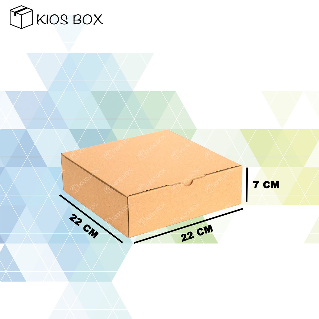 

Kardus Polos Box Die Cut 22x22x7