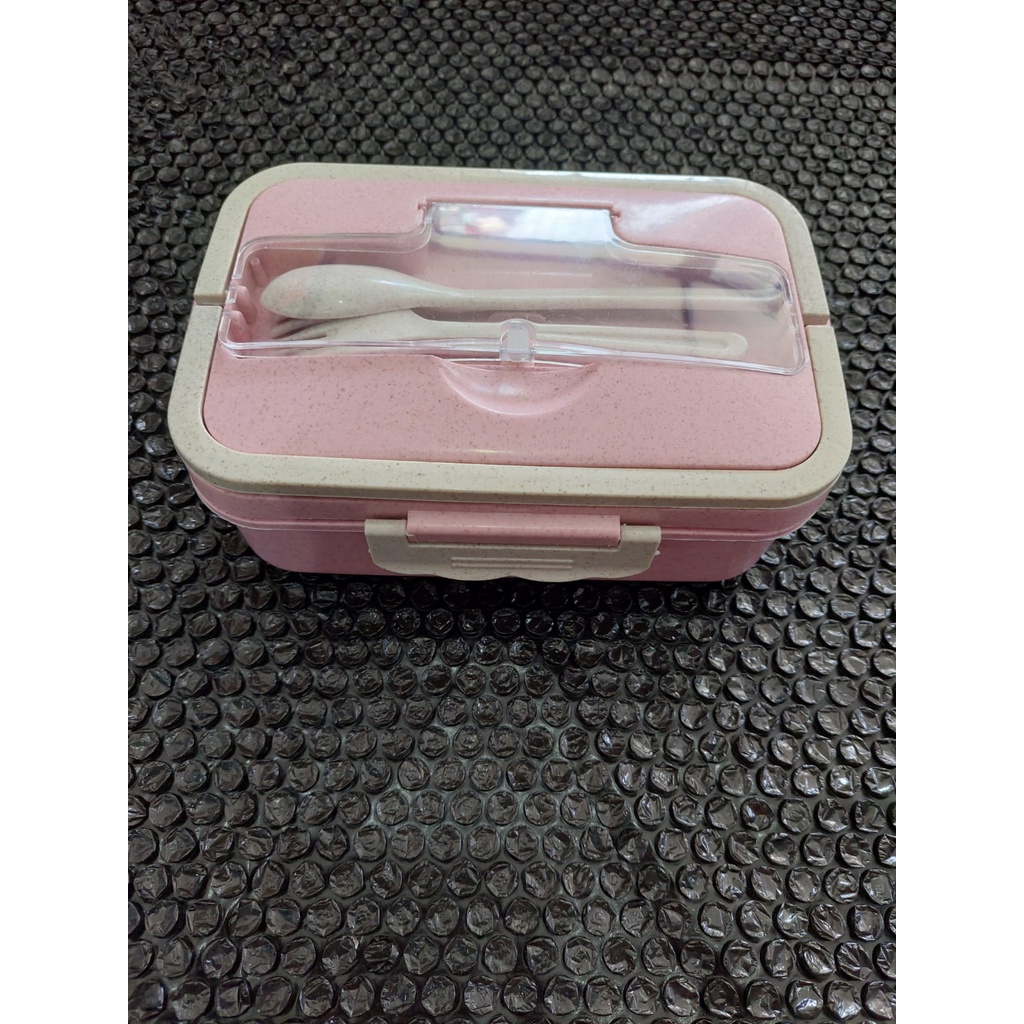 Lunch Box Kotak Tempat Makan Jerami Gandum Kotak Makan