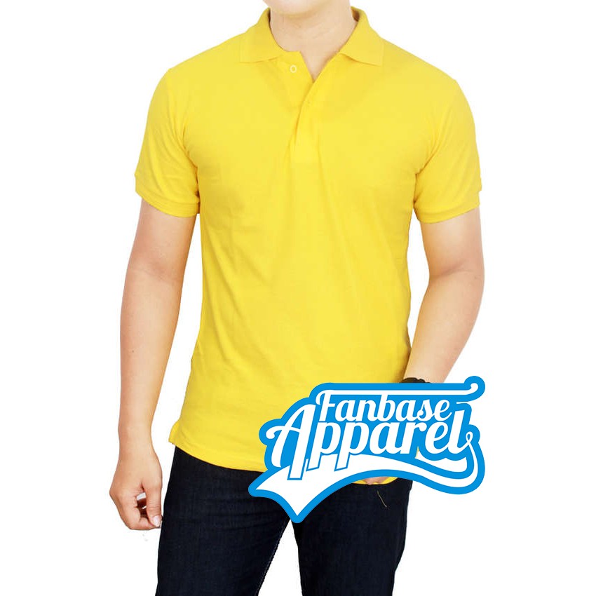 Polo Shirt Kuning Kenari / Poloshirt Polos / Baju Kerah / Kaos Berkerah / T-shirt Cowok
