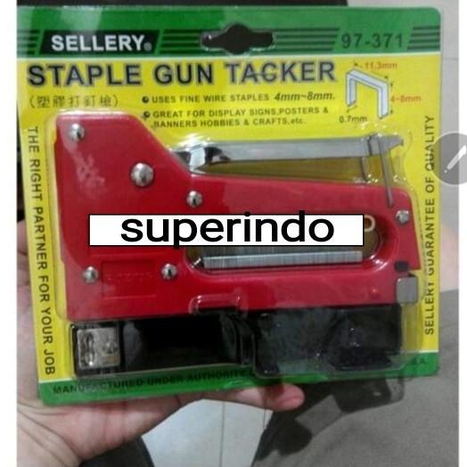 

Staple Gun Tacker 4-8Mm Gun Staples Sellery Tembakan Staples