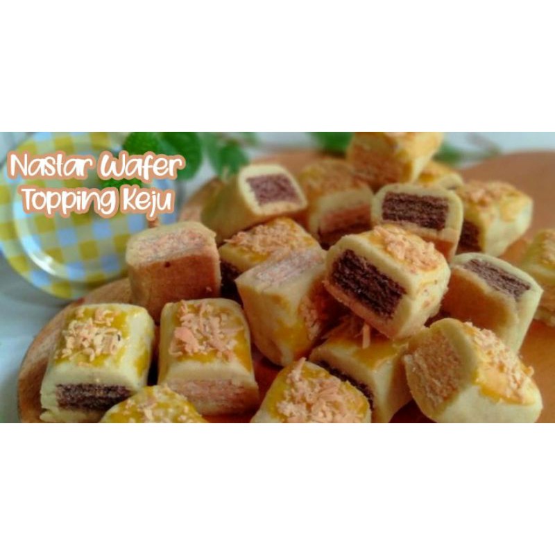 

Nastar wafer topping keju 500gr | Kue kering nastar | Kue lebaran terbaru