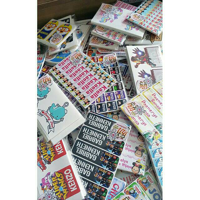 

(PROMO) Label Nama Anak Bentuk Lucu Waterproof