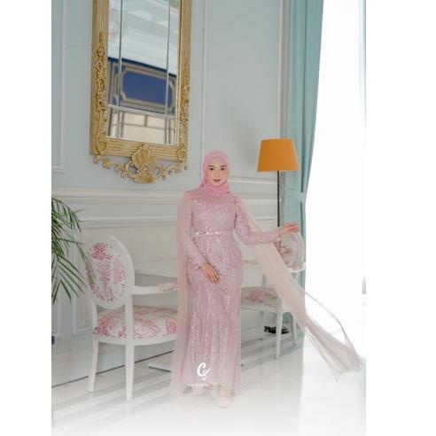 Harga Bersahabat.. TERMURAHH - PREMIUM FATEEMA DRESS 5 IN 1//GAMIS BROKAT PESTA REMAJA VIRAL TULLE T