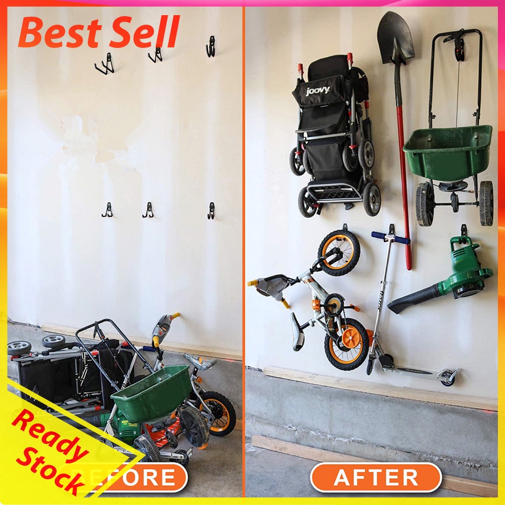 Indoor Bike Wall Mount Hanging Hook Portable Bicycle Stand Parking Holder