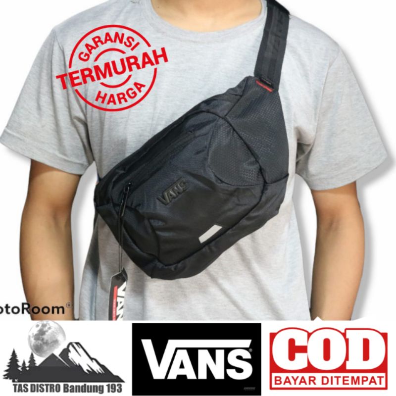 Tas Waistbag Slempang Vans pria Terbaru Premium QUALITY