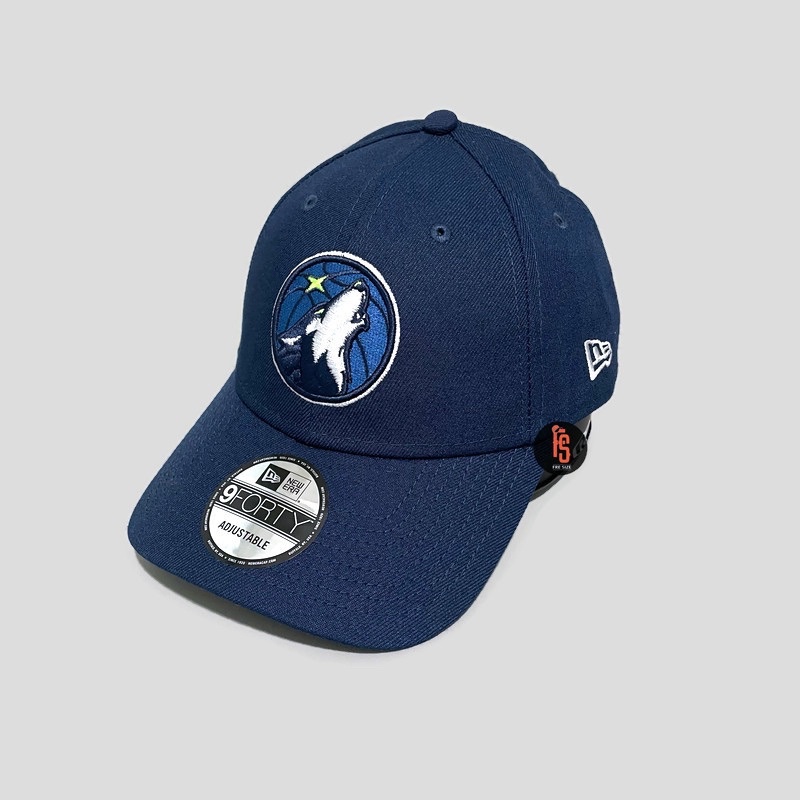 TOPI NEW ERA ORIGINAL THE LEAGUE MINNESOTA TIMBERWOLVES NAVY