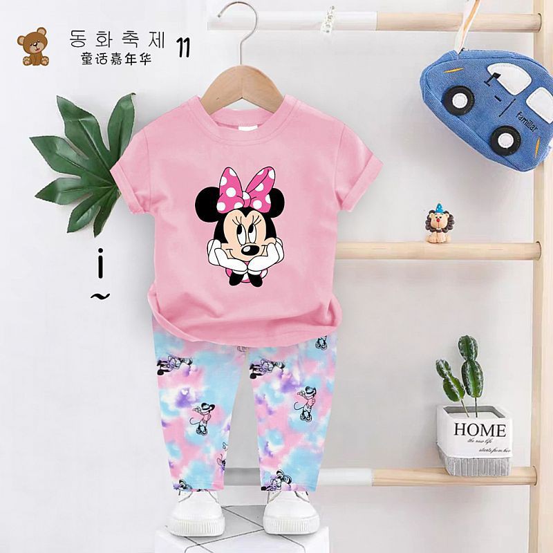 DKPS Baju Tidur Anak Kecil Karakter Minnie Mouse Usia Umur Usia 3 4 5 6 7 8 Tahun Baju Tidur Anak Pe