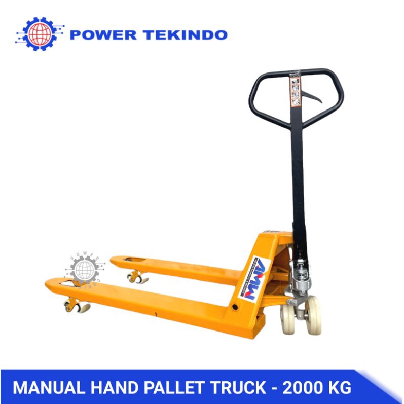 Jual Amw Manual Hand Pallet Truck Ton Kg Lebar Garpu Cm Besi Tebal Kokoh Double