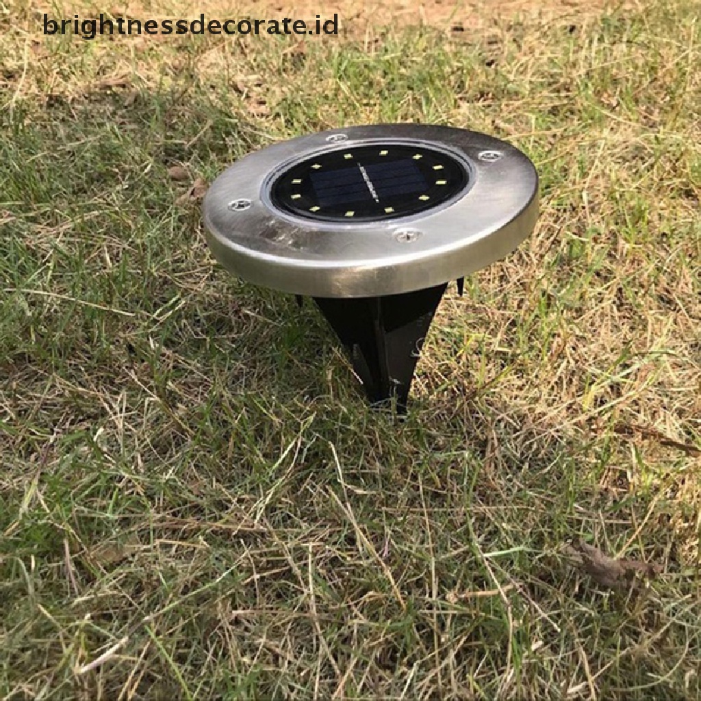 Lampu Taman 12 LED Tenaga Surya Power Tanam