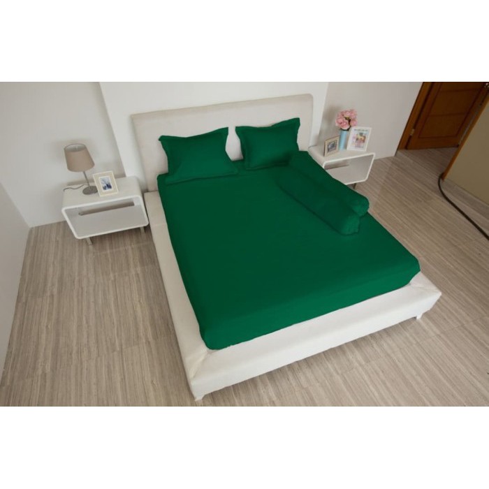 SPREI LADY ROSE EMERALD No.1 KING 180 SEPRAI POLOS EMBOSS HIJAU ZAMRUD
