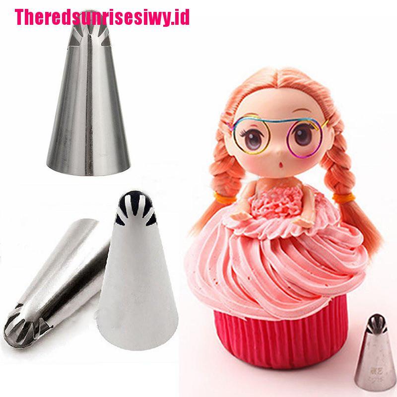 【Theredsunrisesiwy.id】Dolls Dress Korean Bobbi Ruffle Icing Piping Tips Stainless (7 pcs lot)