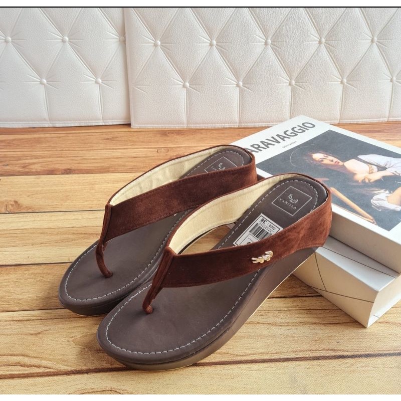 ABBUSHOES Ym 02 Wedges Sandal Sintetis Nyaman 5cm