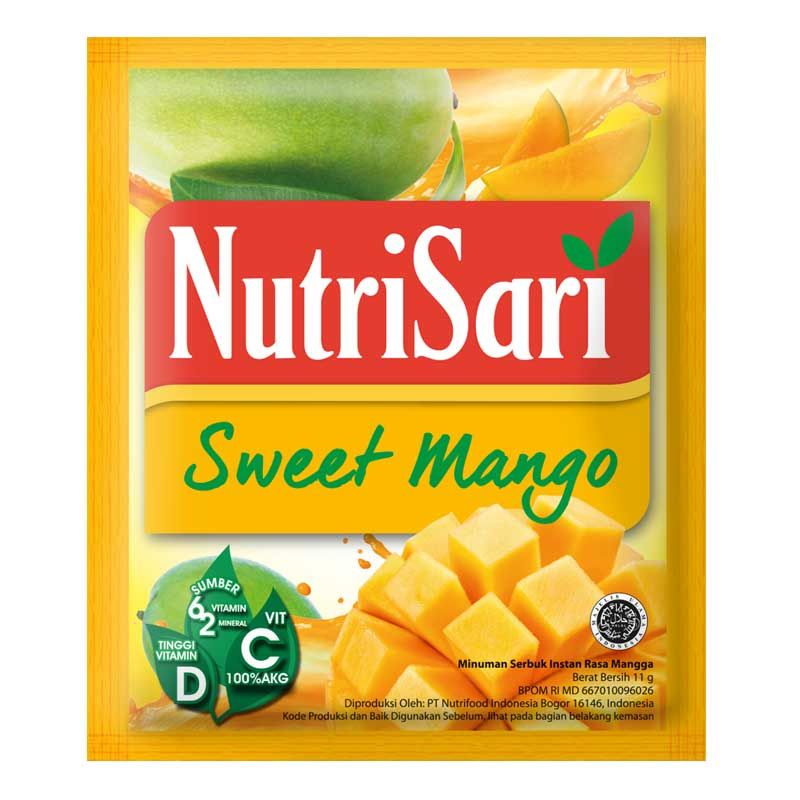 

GPM || [ SWEET MANGGA ] SERBUK MINUMAN SEDUHAN NUTRISARI RENCENGAN 10 SACHET