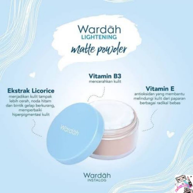 ☃Cutezz_Ching1☃Wardah Lightening Matte Powder 20g