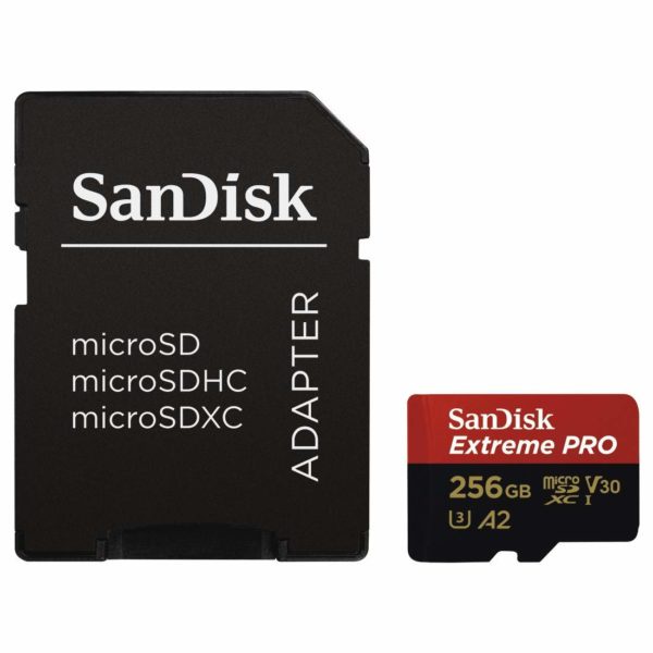 Micro SD SanDisk Extreme PRO SDXC 256GB 200MB/s A2 V30 With Adapter