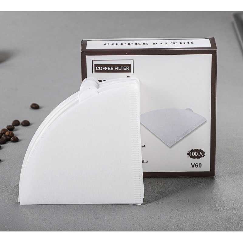 Kertas Filter Saringan Kopi V60 Drip Infuser 100 PCS V40