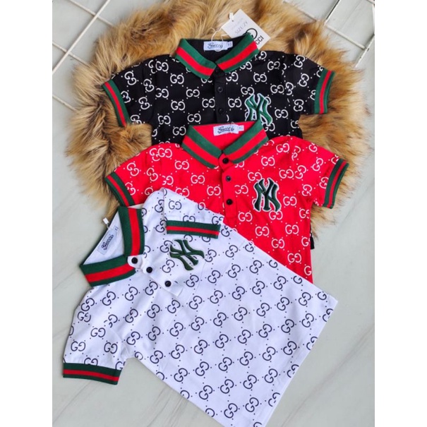 KAOS ANAK BRANDED/KAOS ANAK GUCCI BERKERAH/KAOS ANAK IMPORT PREMIUM