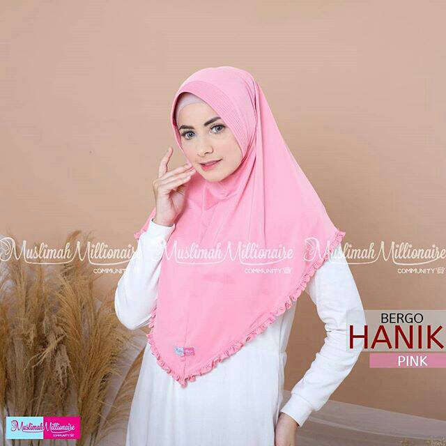 Bergo Hanik pink