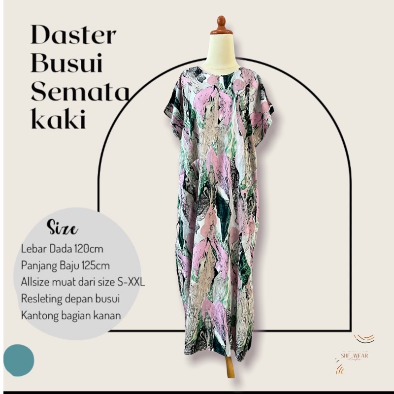 DASTER BUSUI SEMATAKAKI|DASTER ADEM|DASTER SEMATA KAKI | DASTER RAYON | DASTER PANJANG| DASTER MURAH-374