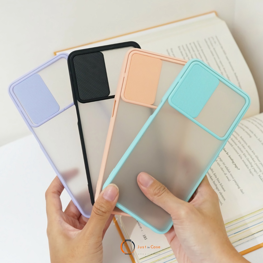 Case Slide Macaron Polos Realme 8 5G C20 C21Y 7i/C17 C15 C12/C25 C11 7 6/Narzo 5/5i/5s